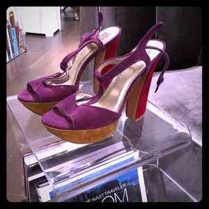 BRAND NEW HEAD-TURNING Suede Platforms.